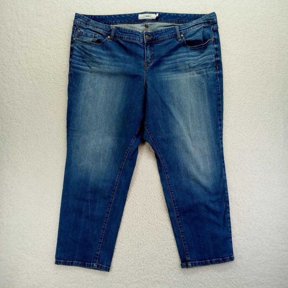 Torrid Jeans Womens 26 Straight Stretch Denim Cotton Blend (46)